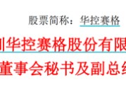 正缘测试华控赛格董事长、董秘、副总经理三高管同日辞职